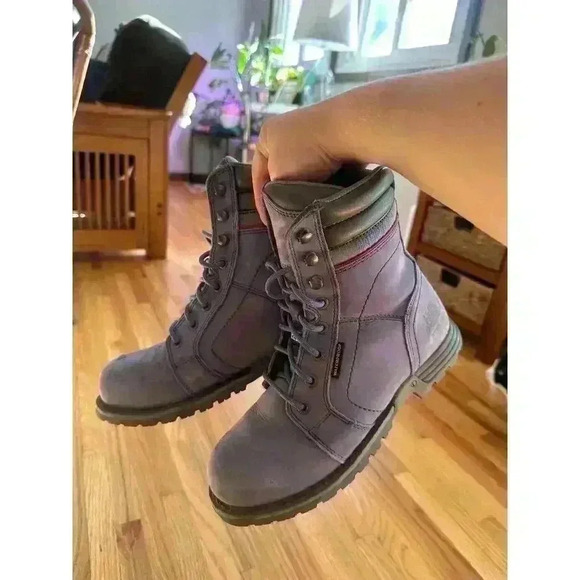Caterpillar Womens Echo Steel Toe Waterproof Frost Grey Work Boots l SIZE 7.5 - Picture 8 of 9